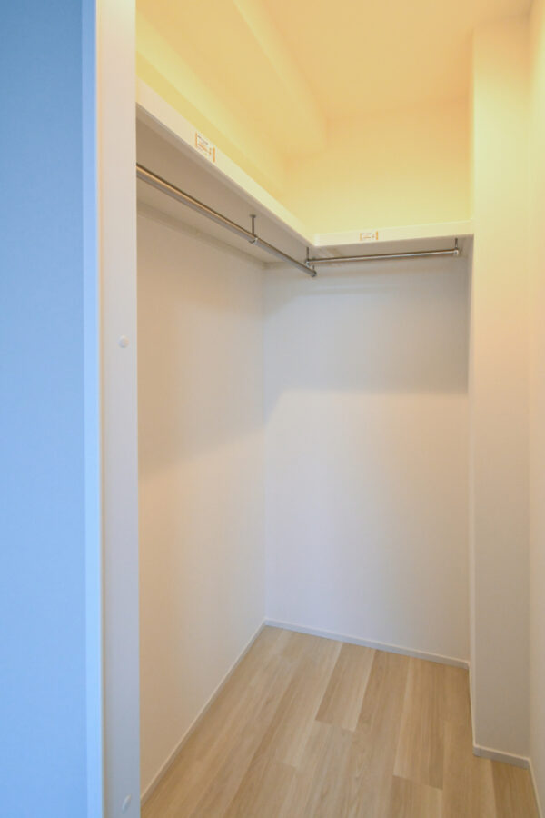 クローゼットも新しく変わる