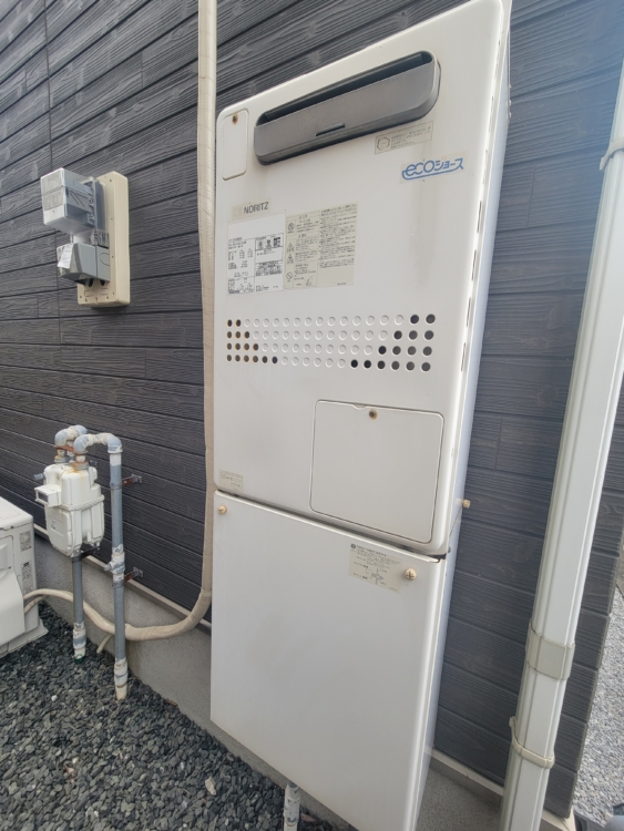 床暖房機能付ガス給湯器も新たに取替