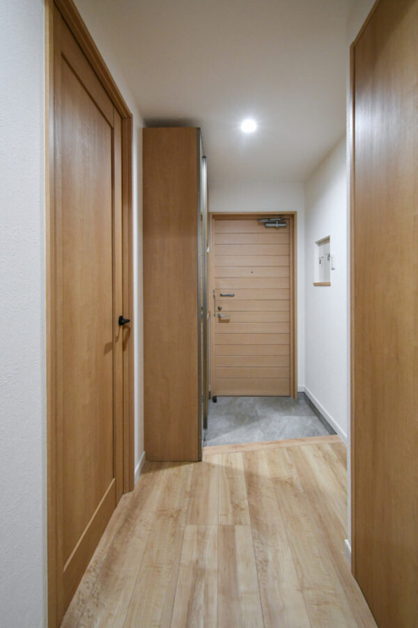 統一感がある照明もダウンライトへ