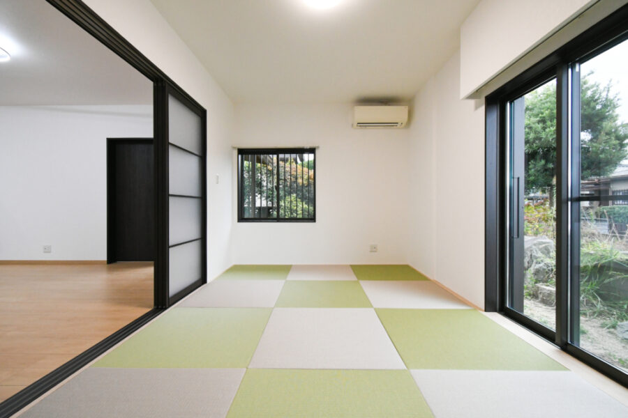 和室にあったトイレや壁も撤去してスッキリ