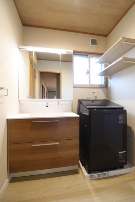 洗面所幅もサイズアップして機能性抜群