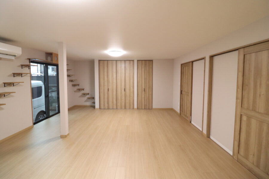 欄間や襖などなくなりスッキリ