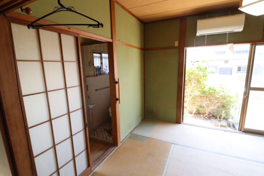 和室にあったトイレや壁も撤去してスッキリ