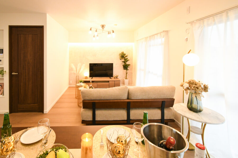 リビング広く豪華に変わる