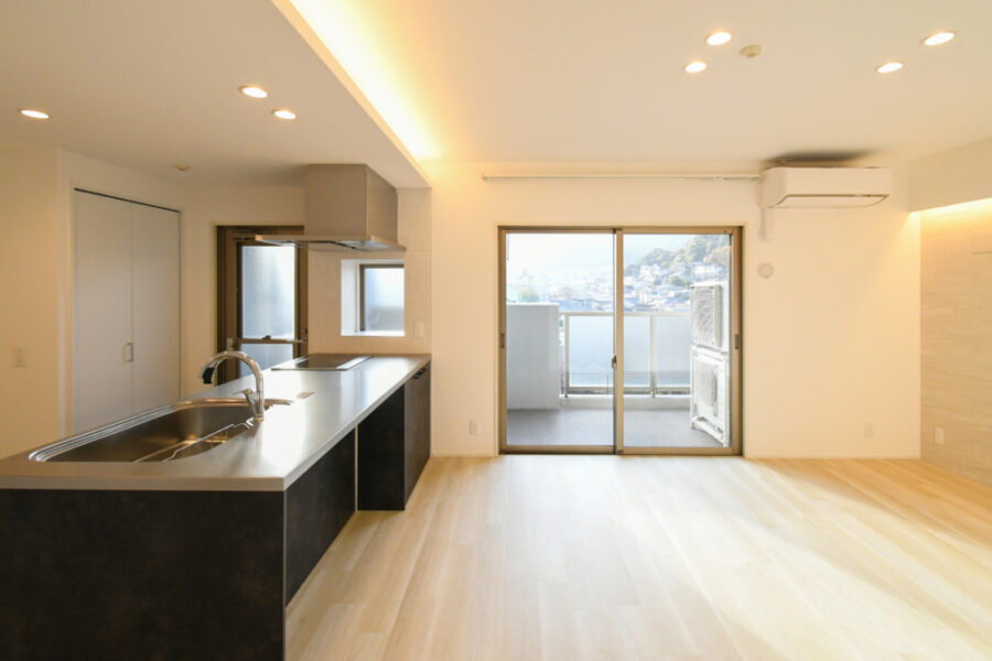 間接照明がよりリビング魅了する