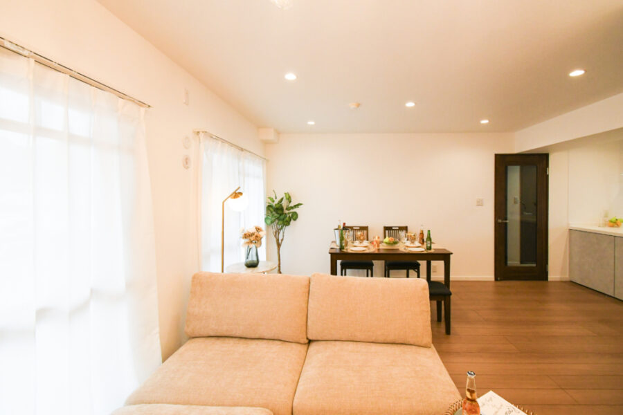 洋室がリビングに取り込まれる